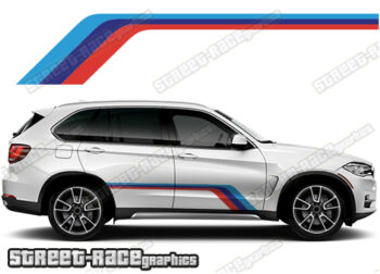 BMW X5 printed racing stripes 042