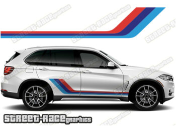 BMW X5 printed racing stripes 043