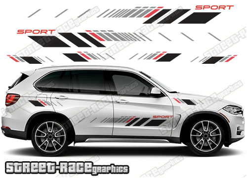 BMW X5 racing stripes 027