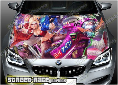 146 - Bonnet wrap (Harley Quinn)