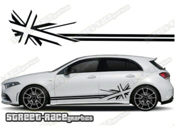 Mercedes A & B class racing stripes 003 (Union Jack)