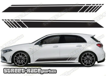 Mercedes A & B class racing stripes 006 (Night Edition)