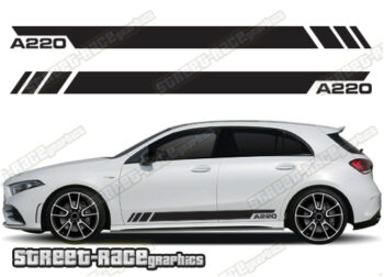 Mercedes A & B class racing stripes 009