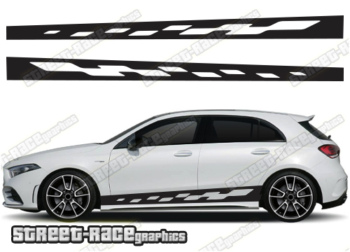 Mercedes A & B class racing stripes 023