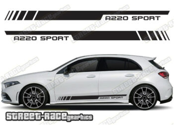 Mercedes A & B class racing stripes 027
