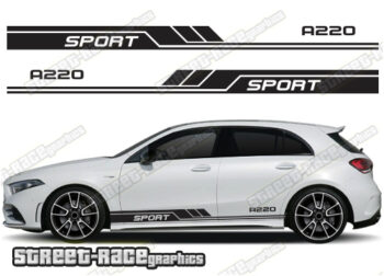 Mercedes A & B class racing stripes 029