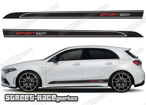 Mercedes A & B class racing stripes 033