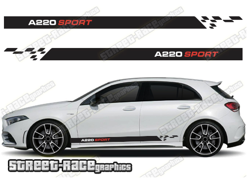 Mercedes A & B class racing stripes 034