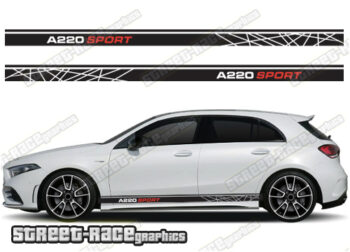 Mercedes A & B class racing stripes 036