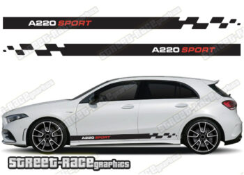 Mercedes A & B class racing stripes 038