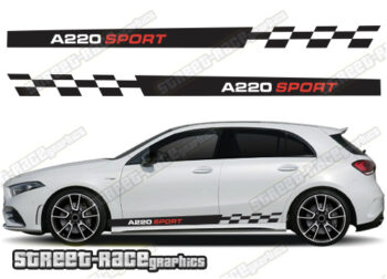 Mercedes A & B class racing stripes 041