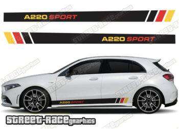 Mercedes A & B class racing stripes 043