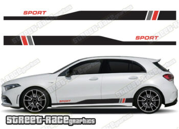 Mercedes A & B class racing stripes 045