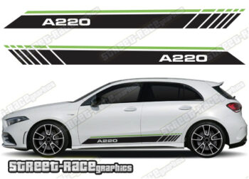 Mercedes A & B class racing stripes 048