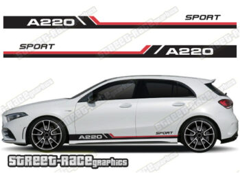Mercedes A & B class racing stripes 049