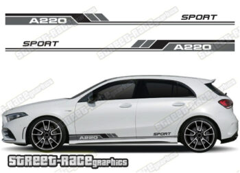 Mercedes A & B class racing stripes 050