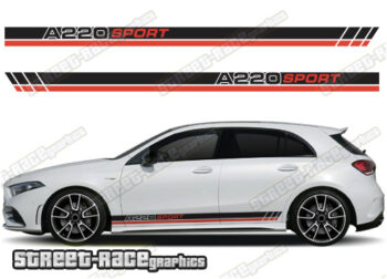 Mercedes A & B class racing stripes 053