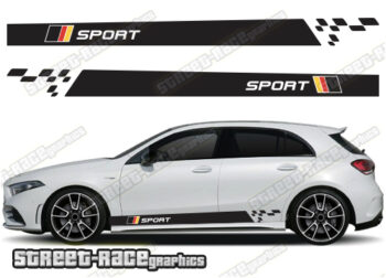 Mercedes A & B class racing stripes 062- GERMAN FLAG