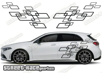 Mercedes A & B class racing stripes 066
