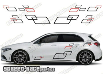 Mercedes A & B class racing stripes 067