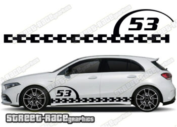 Mercedes A & B class racing stripes 069