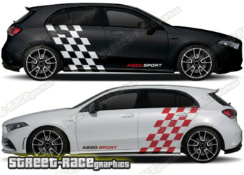 Mercedes A & B Class rally graphics 011 - flag