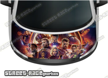 143 - VW Transporter bonnet wrap (Avengers)