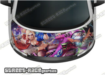 146 - VW Transporter bonnet wrap (Harley Quinn)