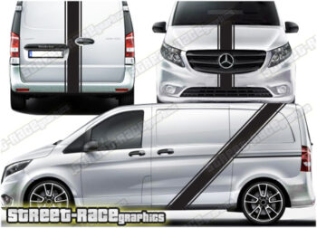 Mercedes Vito racing stripes 001B - FULL