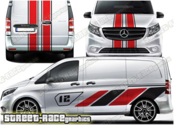 Mercedes Vito stickers - sides, front & rear