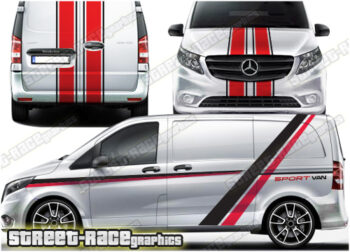 Mercedes Vito racing stripes 010 - FULL