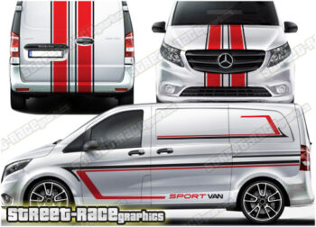 Mercedes Vito racing stripes 011 - FULL