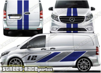 Mercedes Vito racing stripes 012 - FULL