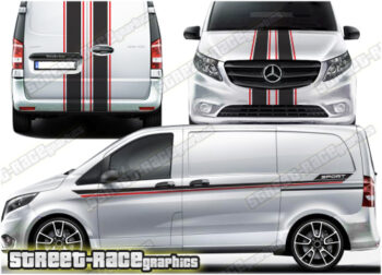 Mercedes Vito racing stripes 013 - FULL