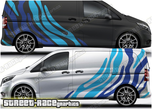Mercedes Vito rally 009 - TIGER STRIPES