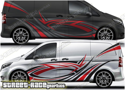 Mercedes Vito rally 014 tribal decals