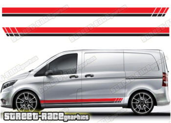 Mercedes Vito racing stripes 001 stickers