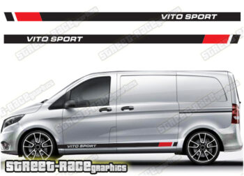 Mercedes Vito racing stripes 012