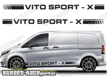 Mercedes Vito racing stripes 018