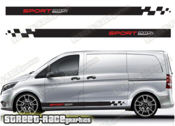 Mercedes Vito racing stripes 031 - SPORT EDITION