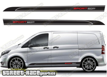Mercedes Vito racing stripes 033 - SPORT EDITION