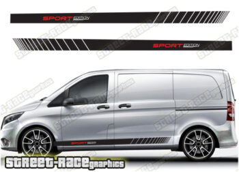 Mercedes Vito racing stripes 040 - SPORT EDITION