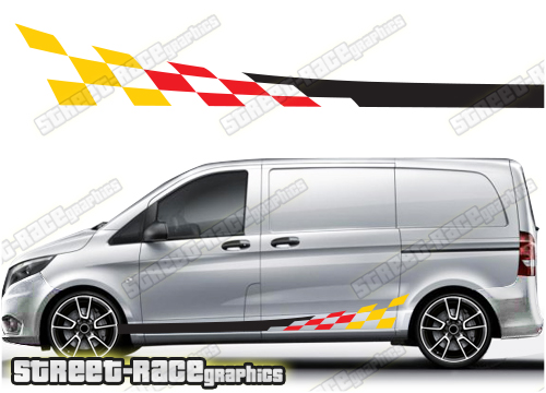 Mercedes Vito racing stripes 044