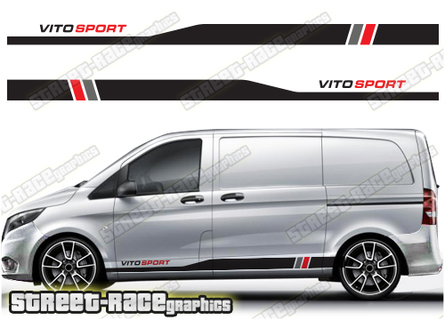 Mercedes Vito racing stripes 045