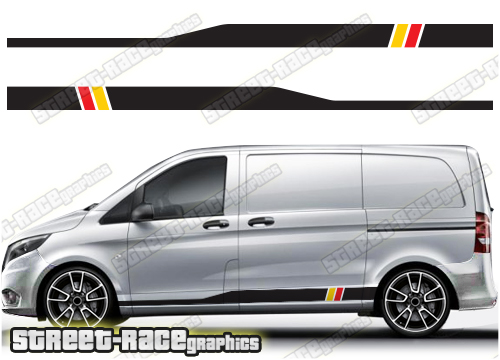 Mercedes Vito racing stripes 046