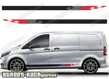 Mercedes Vito racing stripes 047
