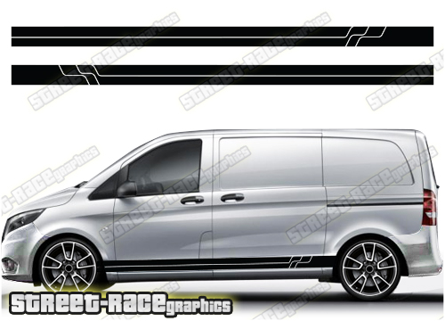 Mercedes Vito racing stripes 056