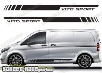 Mercedes Vito racing stripes 057