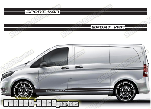 Mercedes Vito racing stripes 058