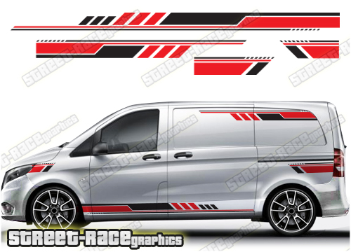 Mercedes Vito racing stripes 070